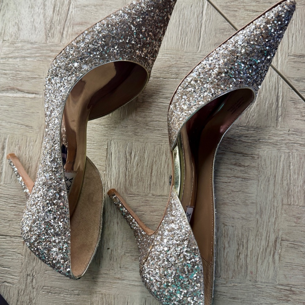Badgley Mischka Sequin Heels – Size 8.5 ✨